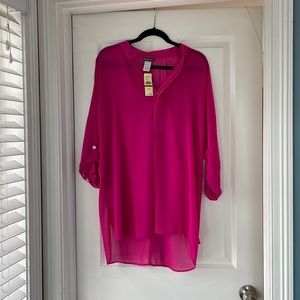 Tommy Bahama mandarin collar tunic